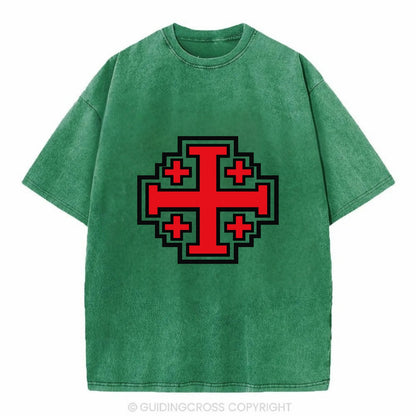 Heritage of Faith - Vintage T-shirt - Forest Mist(Green)