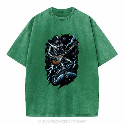 Ace in Zero Gravity - Vintage T-shirt - Forest Mist(Green)