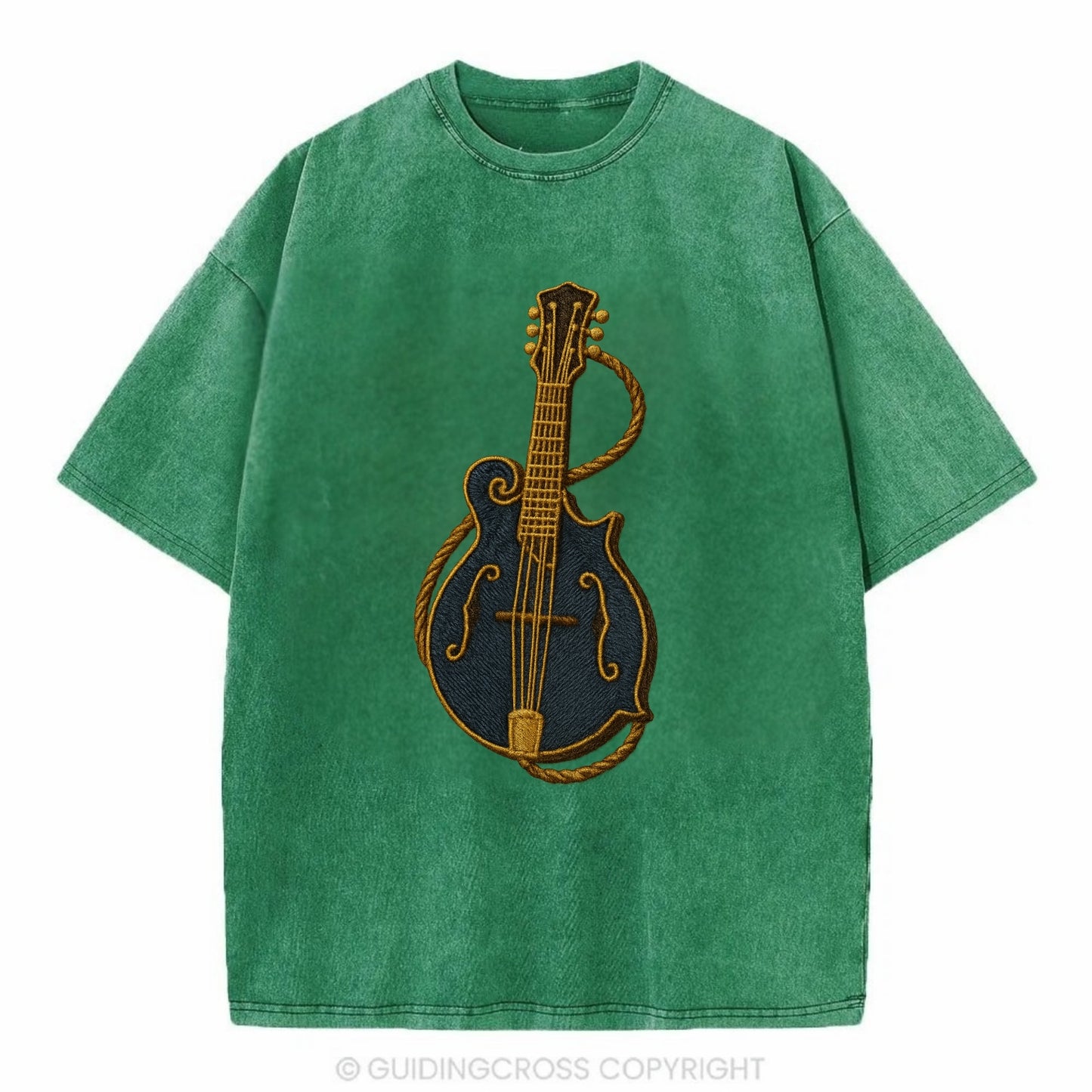 Mandolin  - Vintage T-shirt - Forest Mist(Green)