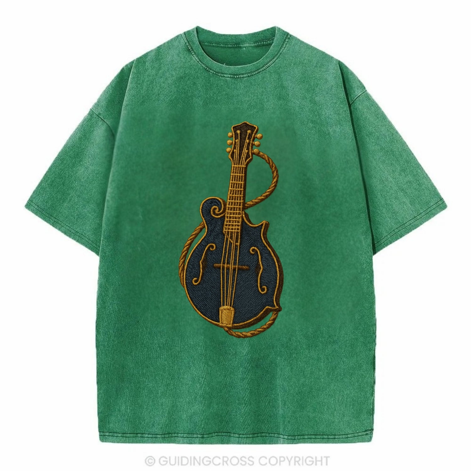 Mandolin  - Vintage T-shirt - Forest Mist(Green)
