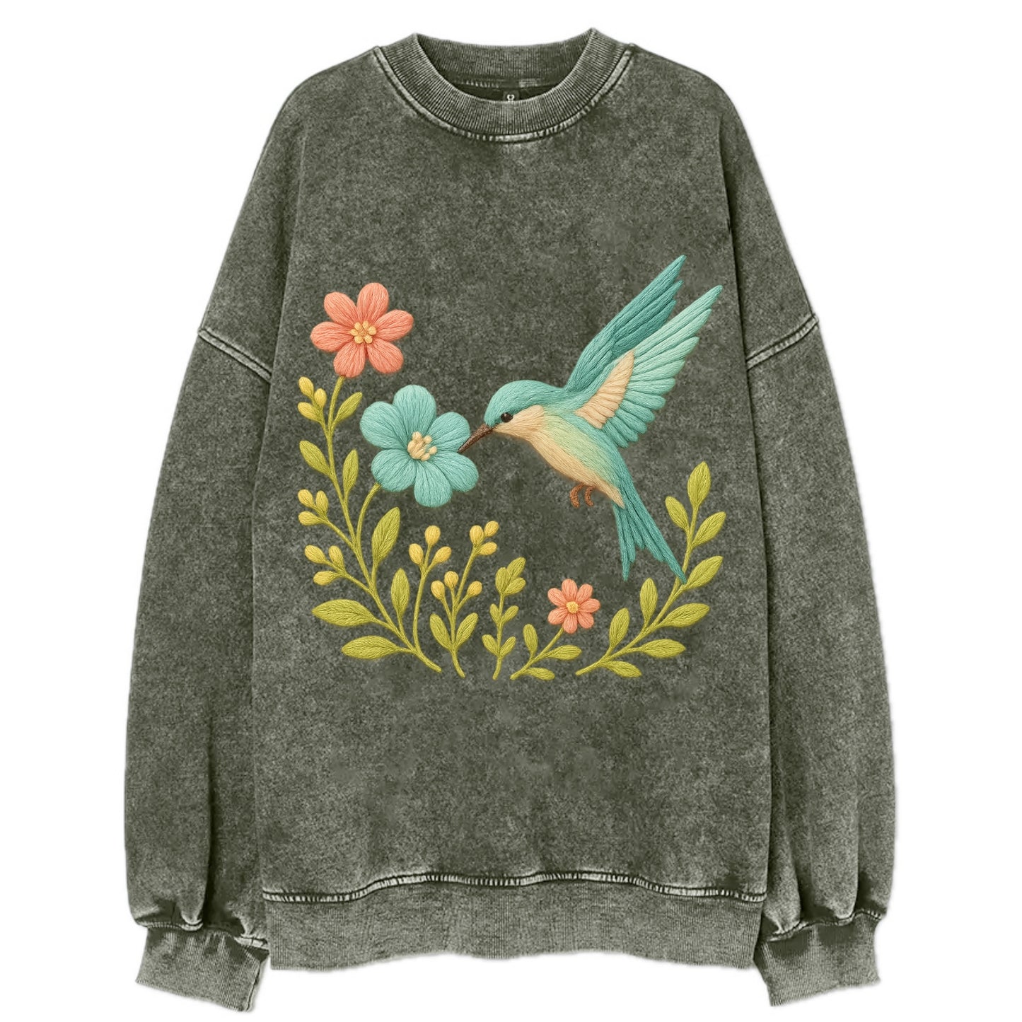 Mint Bee-Eater - Vintage Sweatshirt - Forest Mist(Green)