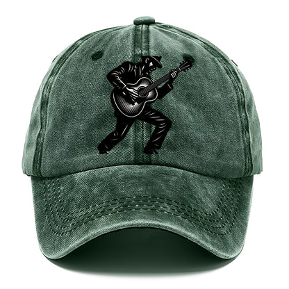 Guitarist playing acoustic guitar - Classic Cap - Forest Mist(Green)