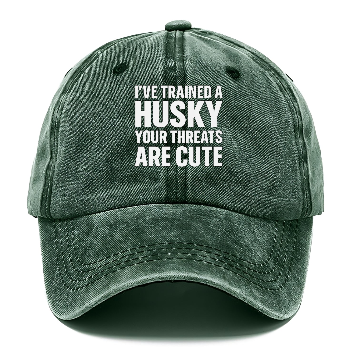 I've trained a husky, your threats are cute - Classic Cap - Forest Mist(Green)