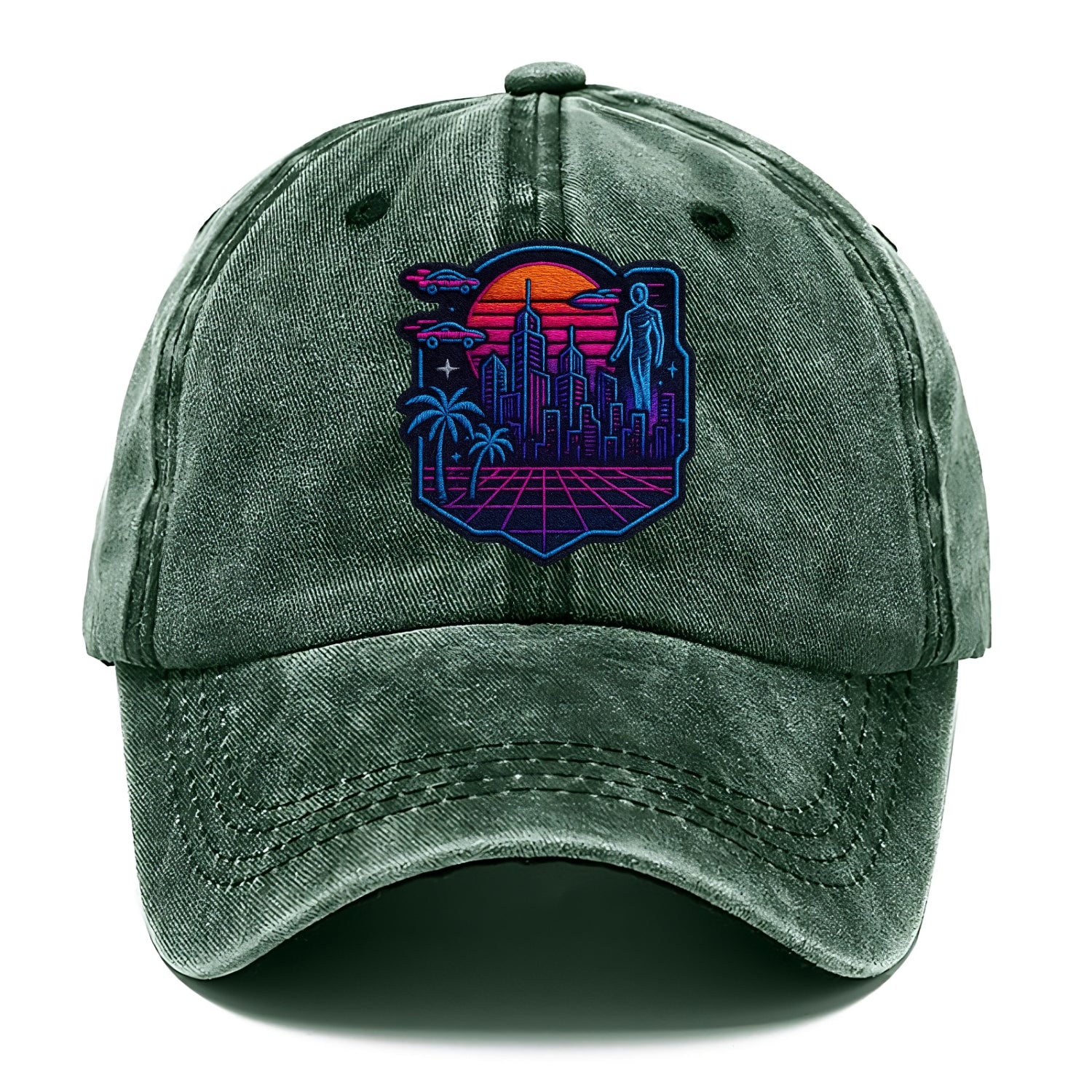 Cyberpunk City - Classic Cap - Forest Mist(Green)