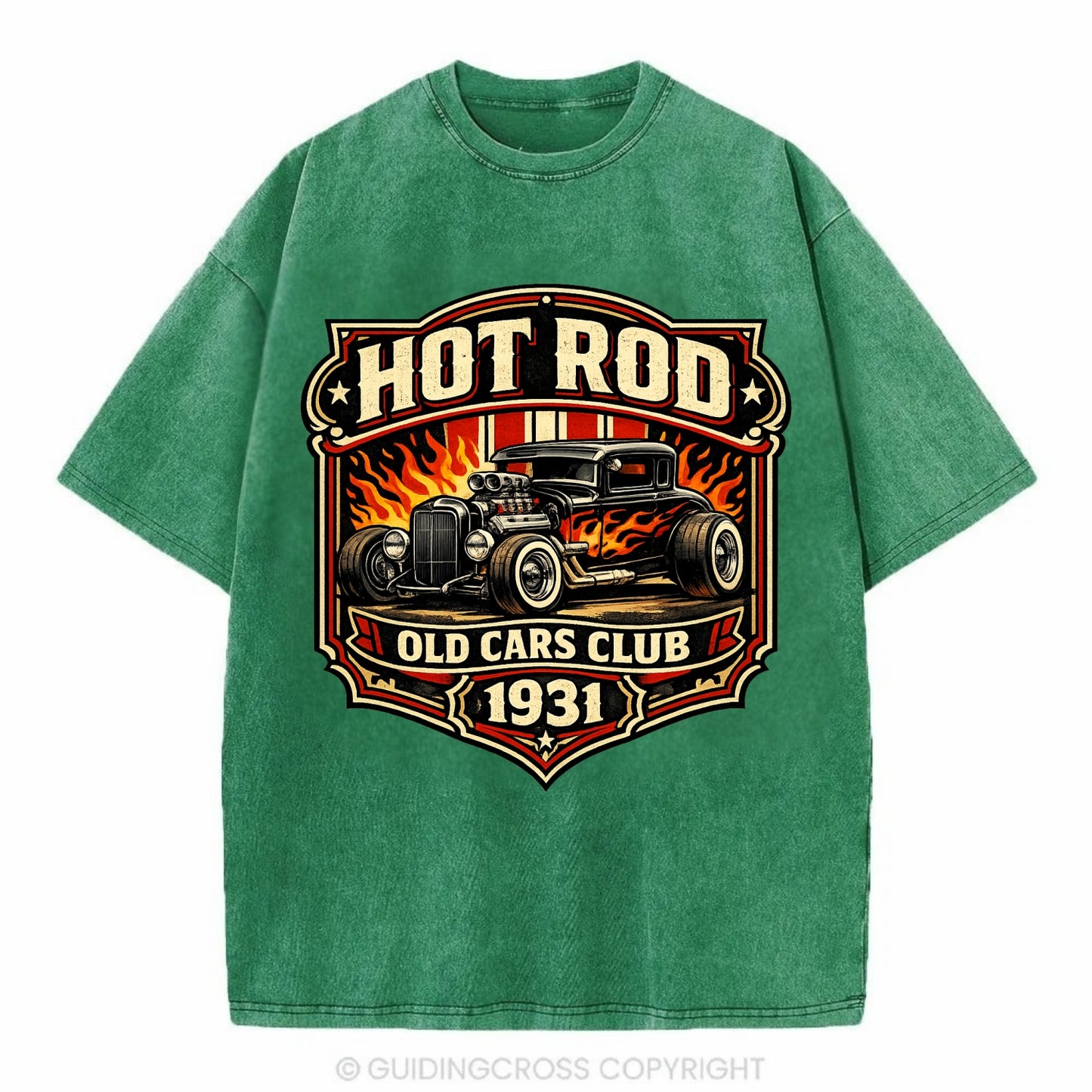 Hot Rod Club 1931 - Vintage T-shirt - Forest Mist(Green)