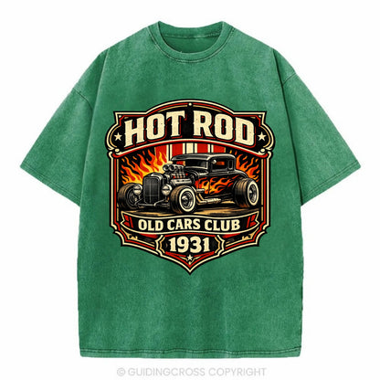 Hot Rod Club 1931 - Vintage T-shirt - Forest Mist(Green)