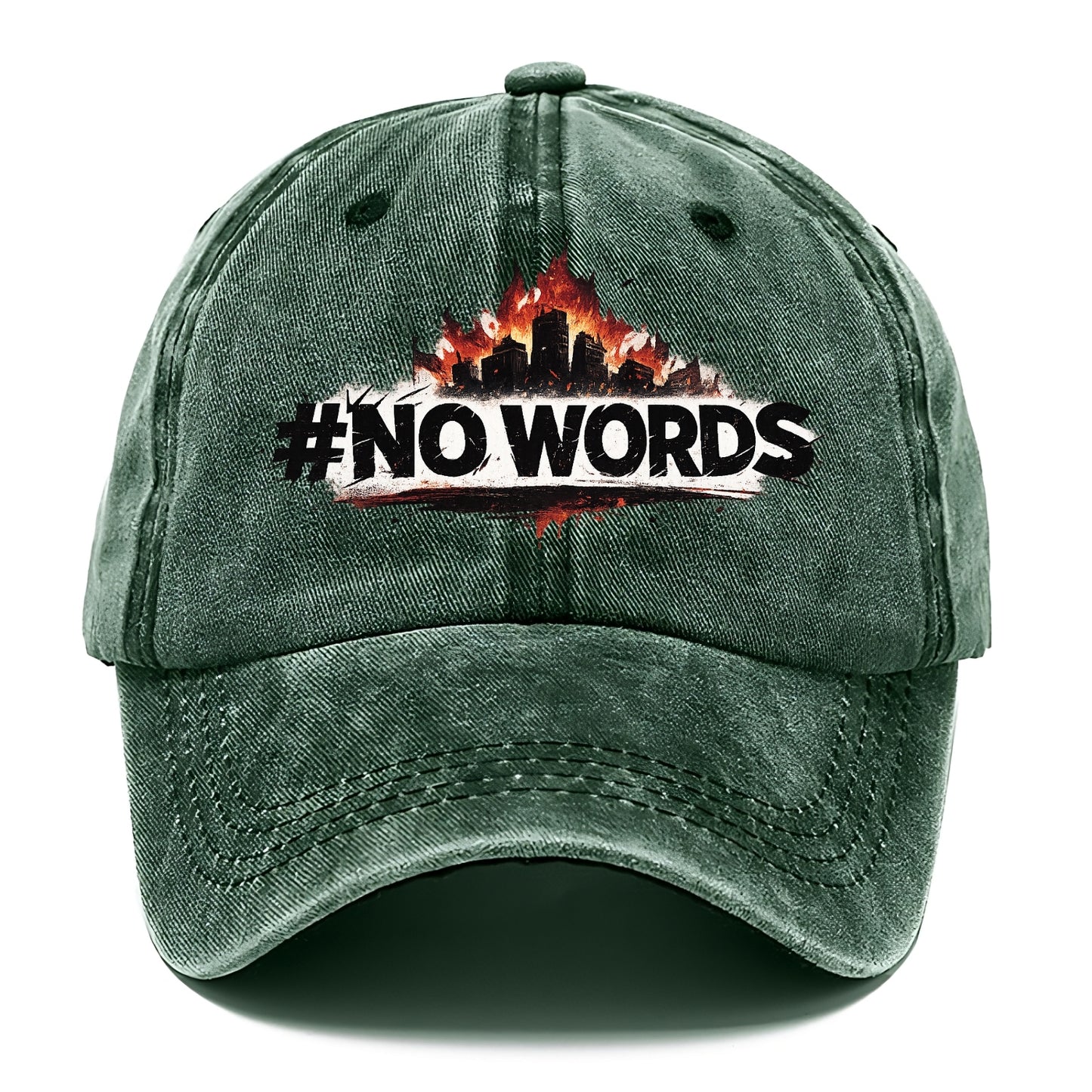No Words - Classic Cap - Forest Mist(Green)