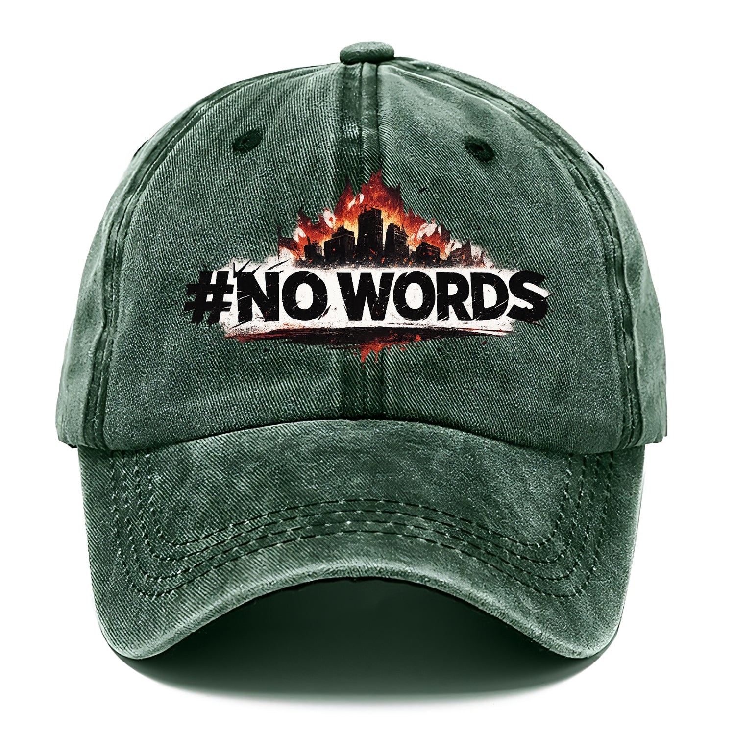 No Words - Classic Cap - Forest Mist(Green)