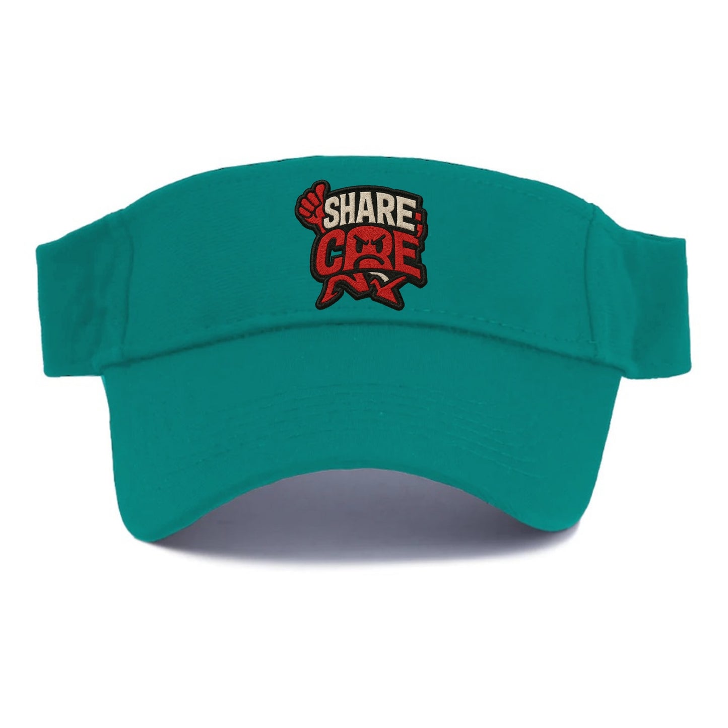 SHARE;CARE TOO MUCH Oversharer Green Hat - Visor - Forest Mist(Green)