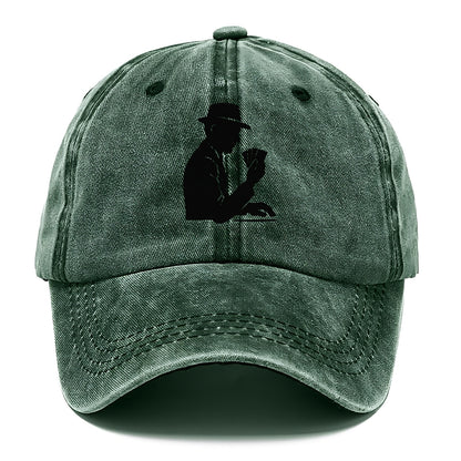 Poker player with cards close - Classic Cap - Forest Mist(Green)