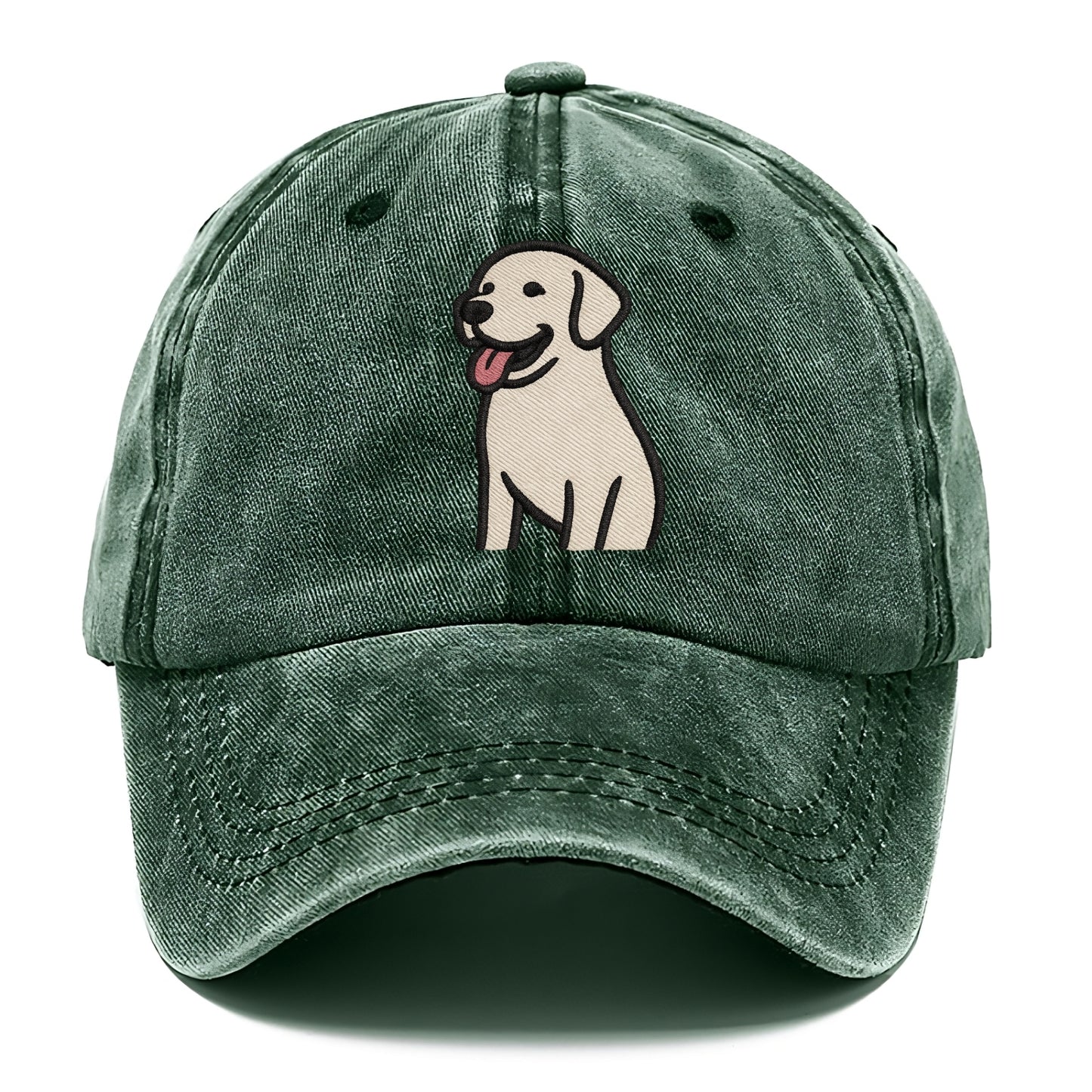 Labrador - Happy panting expression - Classic Cap - Forest Mist(Green)
