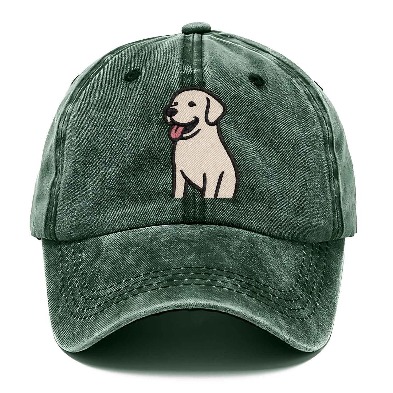 Labrador - Happy panting expression - Classic Cap - Forest Mist(Green)