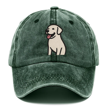 Labrador - Happy panting expression - Classic Cap - Forest Mist(Green)