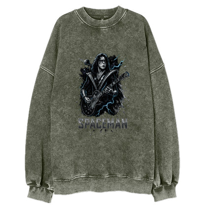 Silver Splash - Vintage Sweatshirt - Forest Mist(Green)