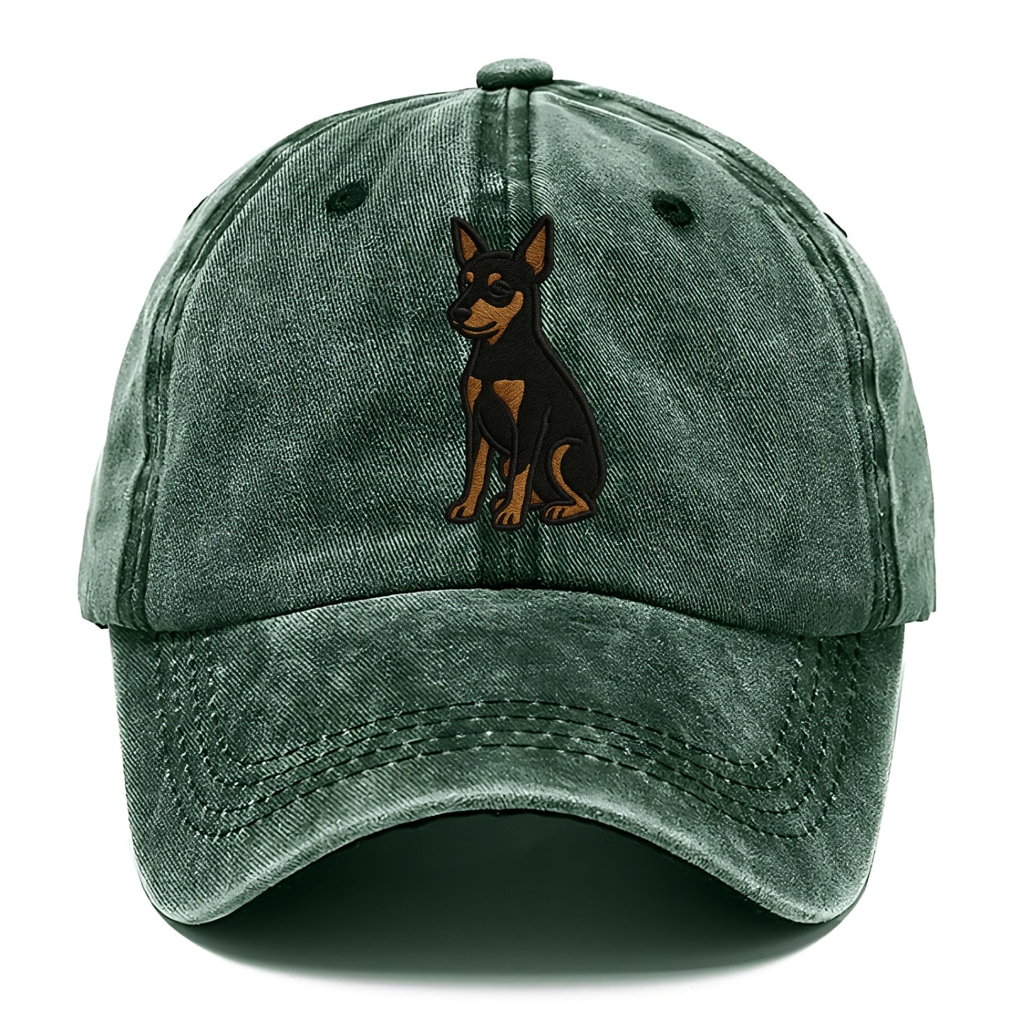 Miniature Pinscher - Black and tan sitti Classic Cap - Forest Mist(Green)