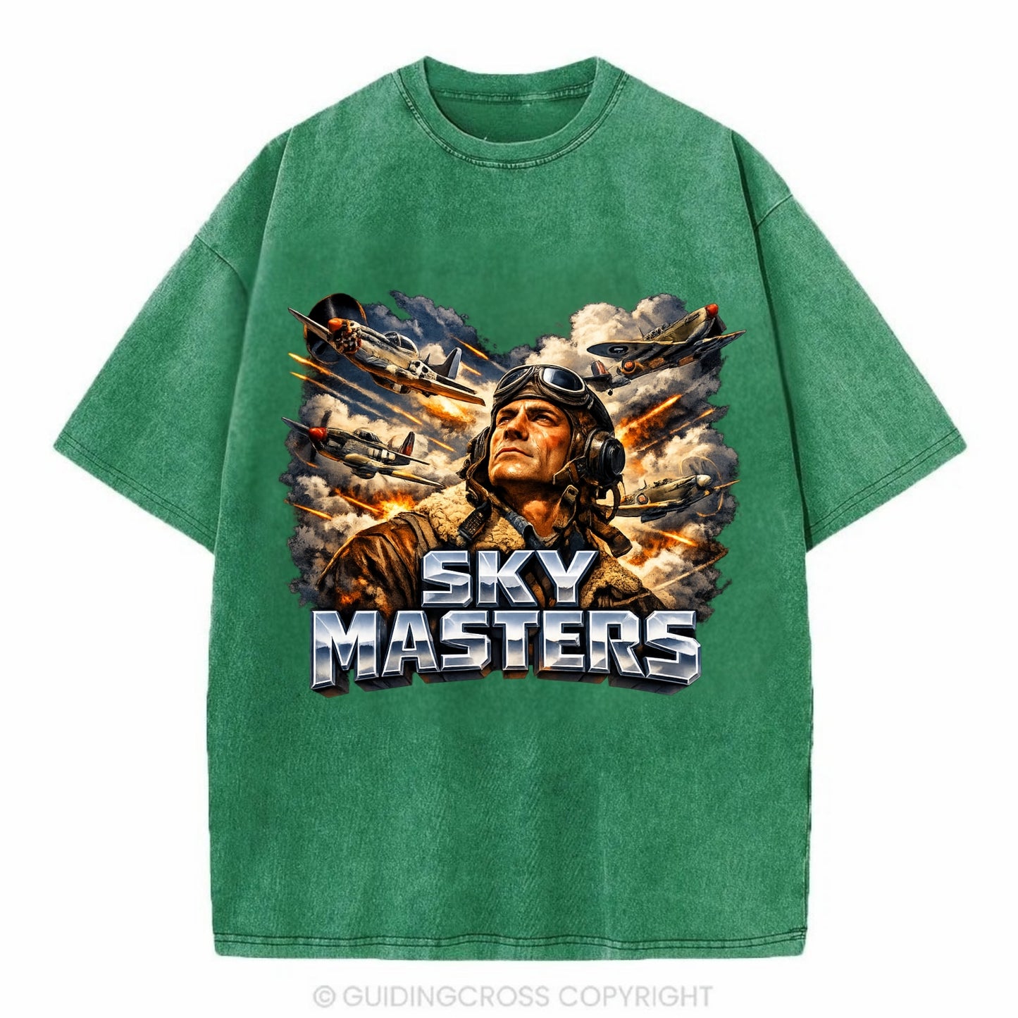 Sky Masters - Vintage T-shirt - Forest Mist(Green)