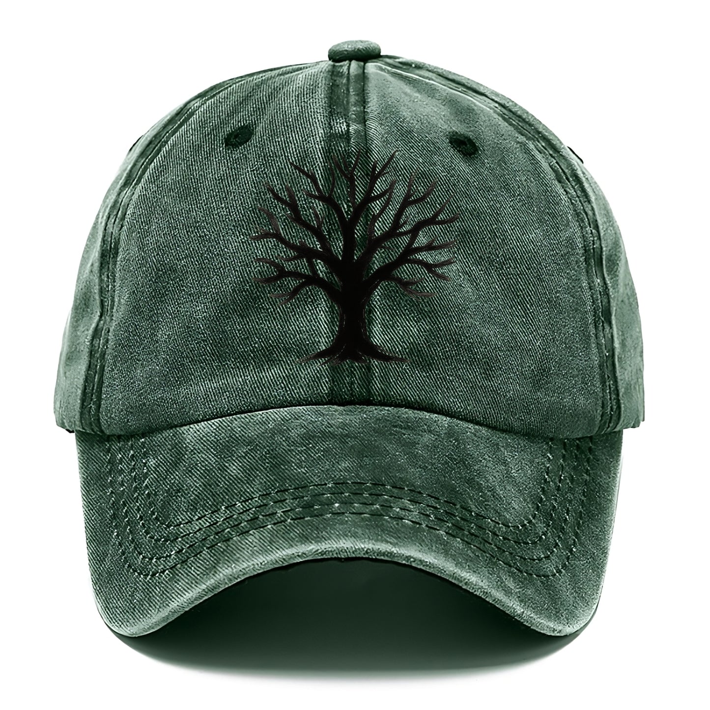 Tree with many branches - community strength ink art - Classic Cap - Forest Mist(Green)