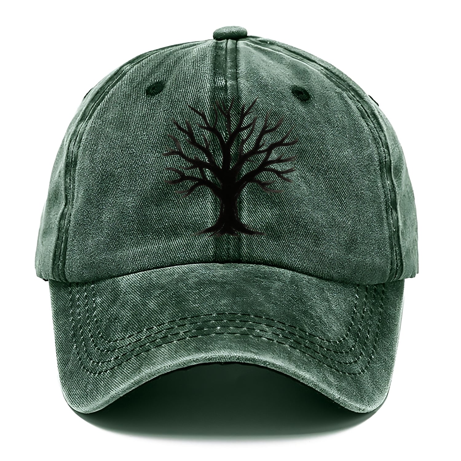 Tree with many branches - community strength ink art - Classic Cap - Forest Mist(Green)