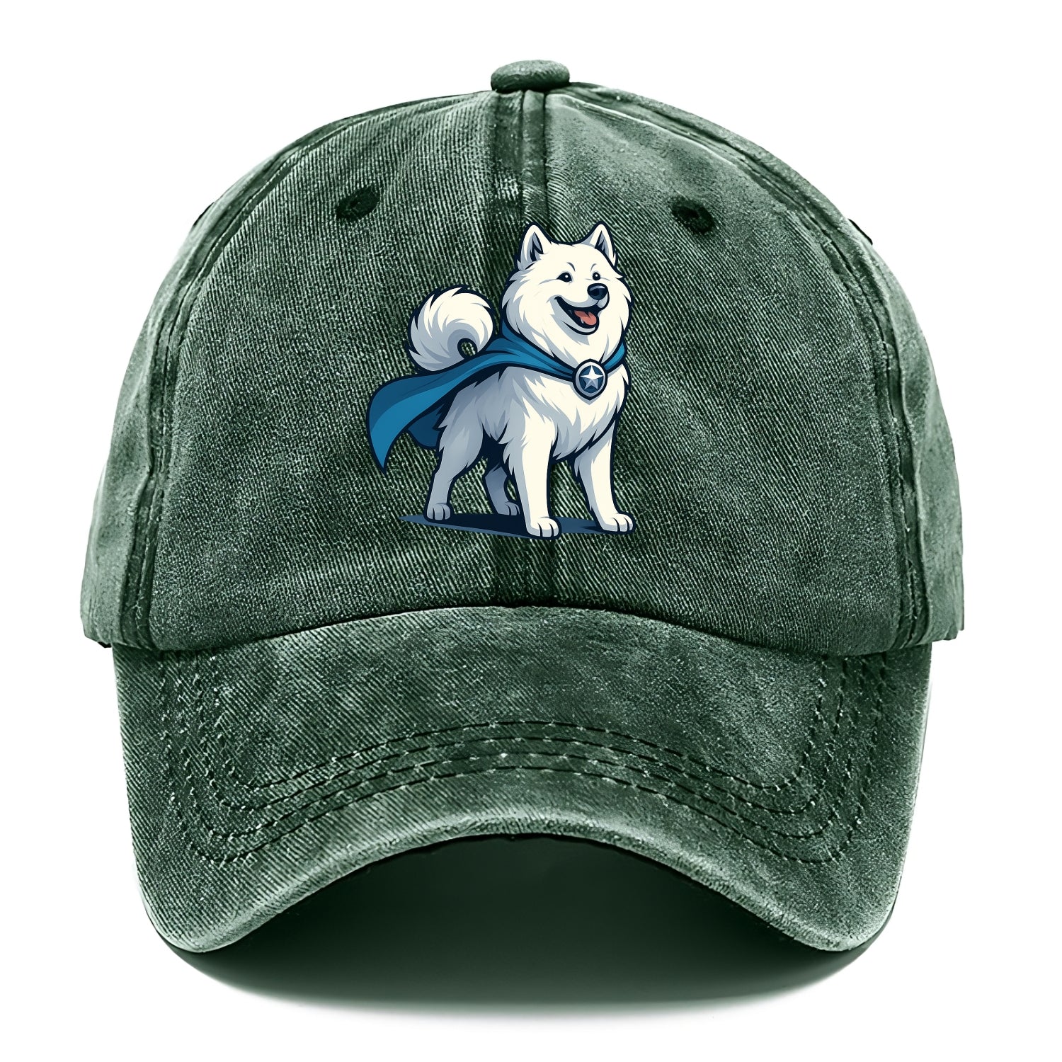 Samoyed Winter Hero  - Classic Cap - Forest Mist(Green)