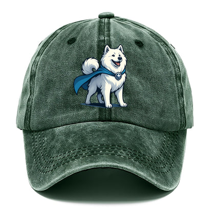 Samoyed Winter Hero  - Classic Cap - Forest Mist(Green)