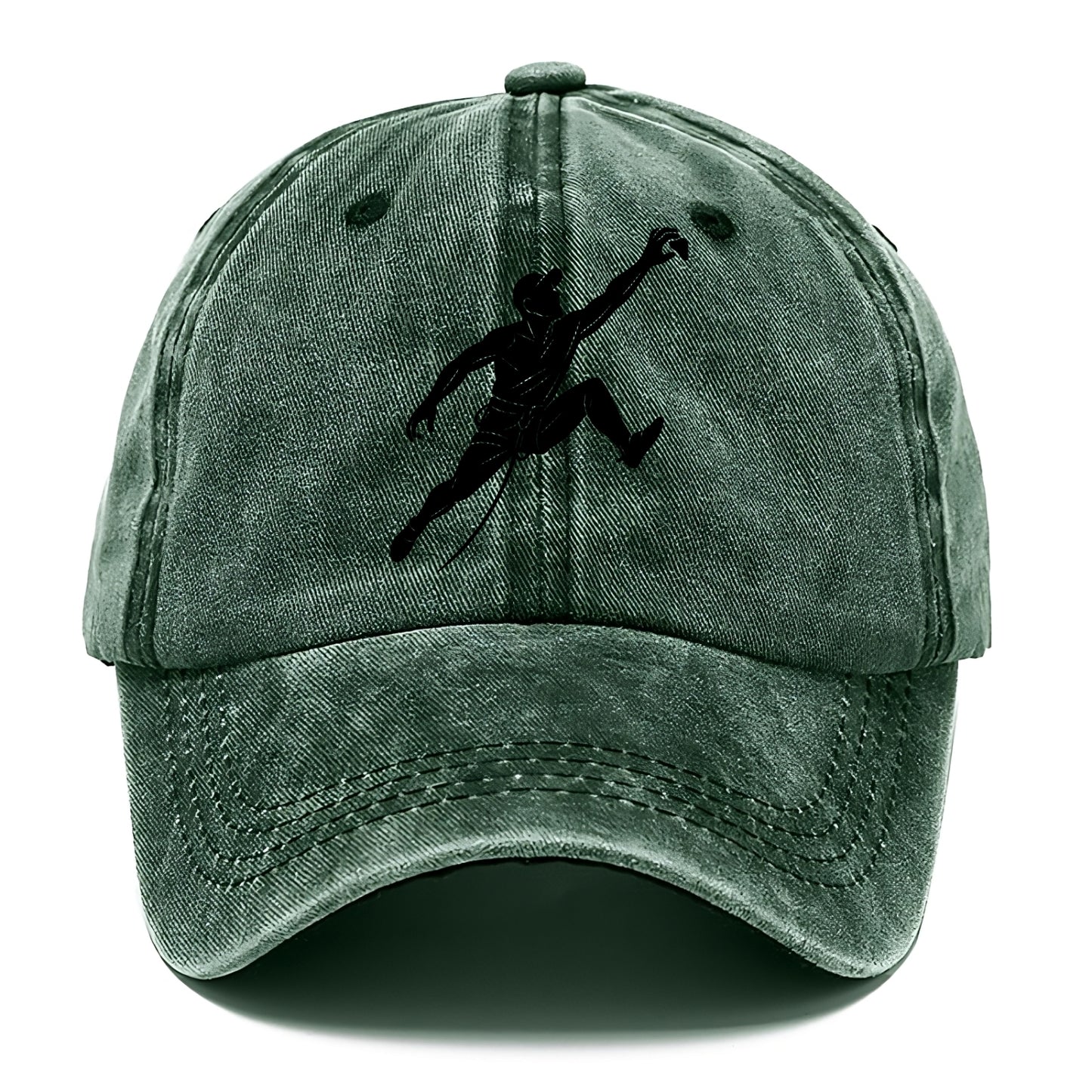 Rock wall climber reaching hold - Classic Cap - Forest Mist(Green)