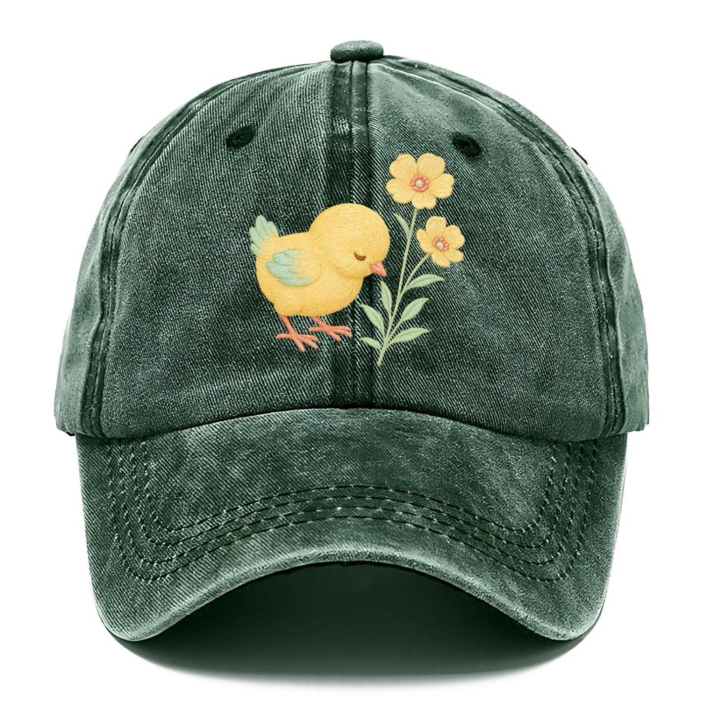 Yellow Chick - Classic Cap - Forest Mist(Green)