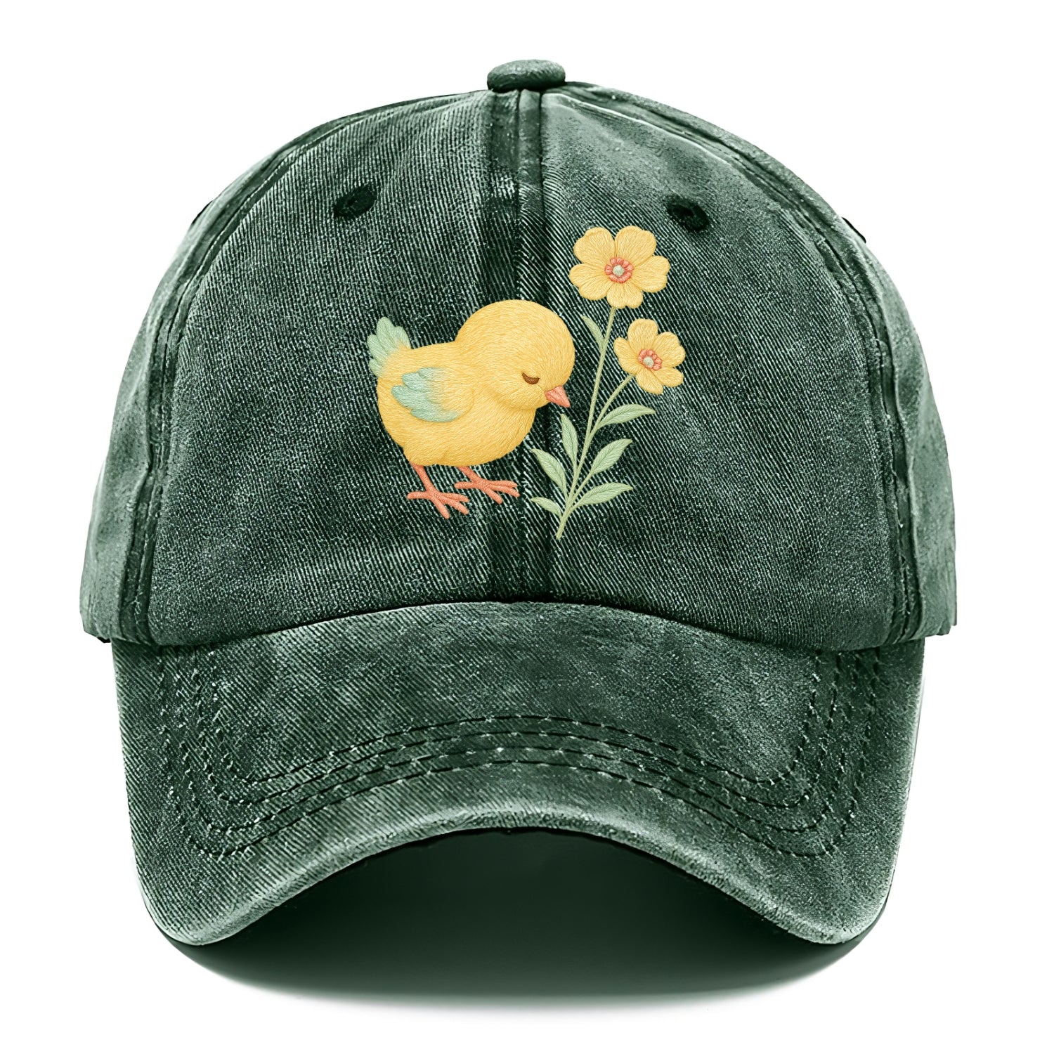 Yellow Chick - Classic Cap - Forest Mist(Green)