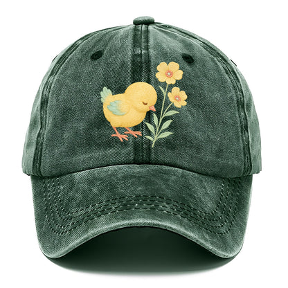 Yellow Chick - Classic Cap - Forest Mist(Green)
