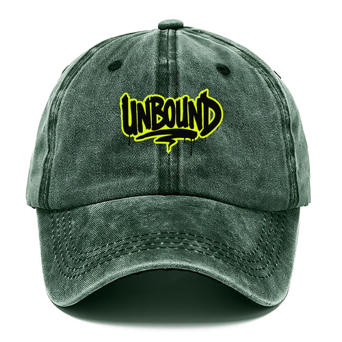 Bold typography design - UNBOUND - without limits, free from constraints - Classic Cap