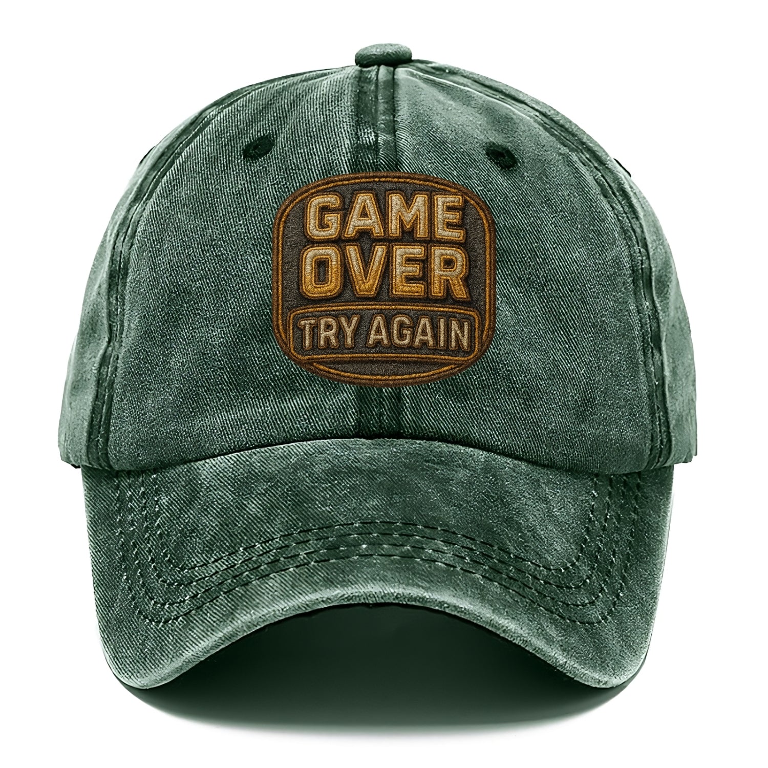 Game Over Try Again  - Classic Cap - Forest Mist(Green)
