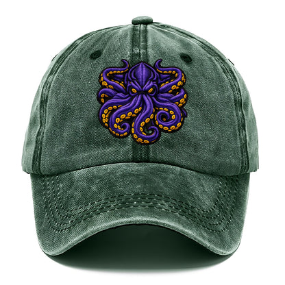 KRAKEN TENTACLES - sea monster in purple and black , deep sea - Classic Cap - Forest Mist(Green)