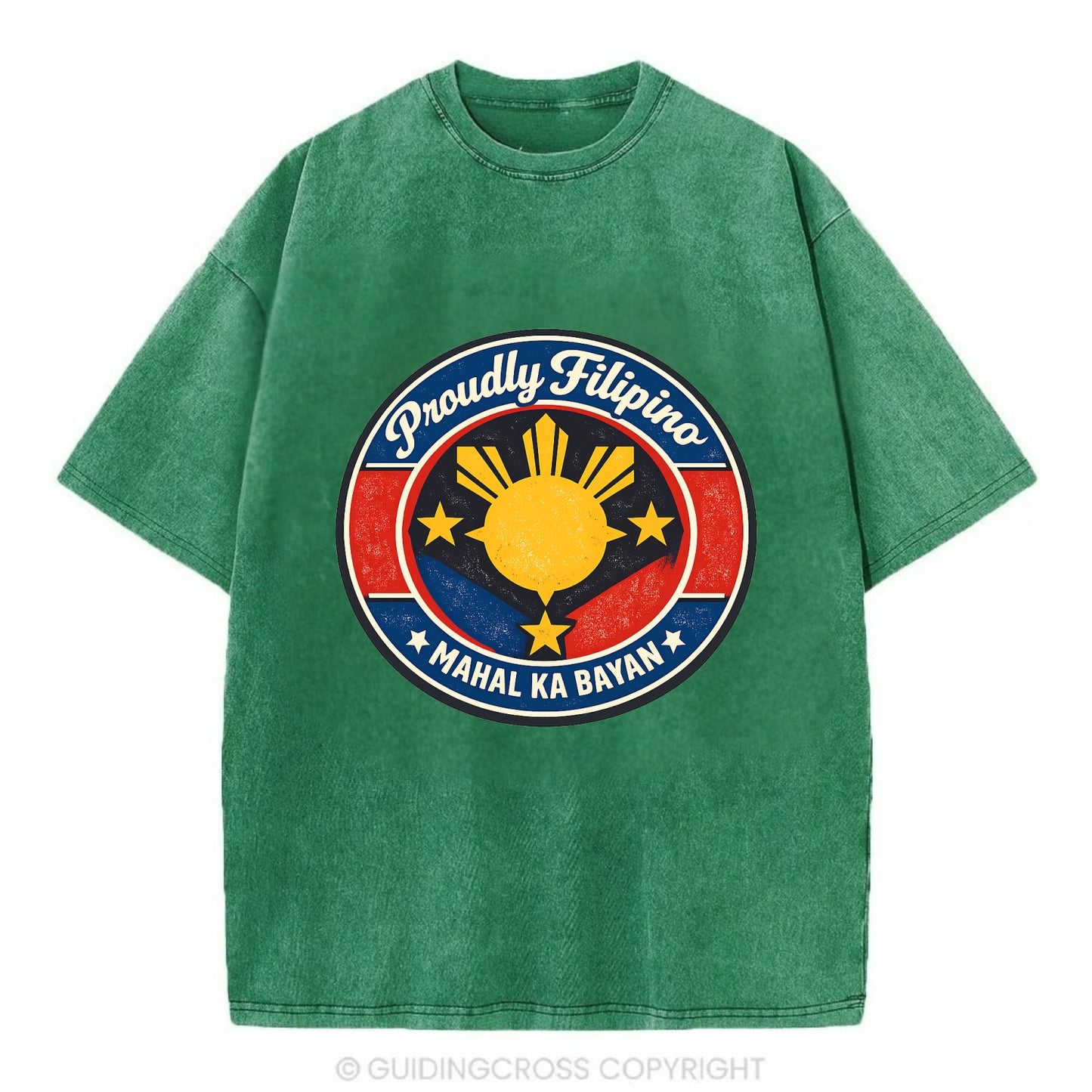Radiant Philippine Heritage - Vintage T-shirt - Forest Mist(Green)