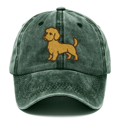 Dandie Dinmont Terrier Mustard Colored Pose Classic Cap - Forest Mist(Green)