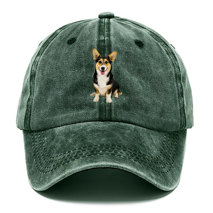 Tricolor Corgi - Classic Cap - Forest Mist(Green)