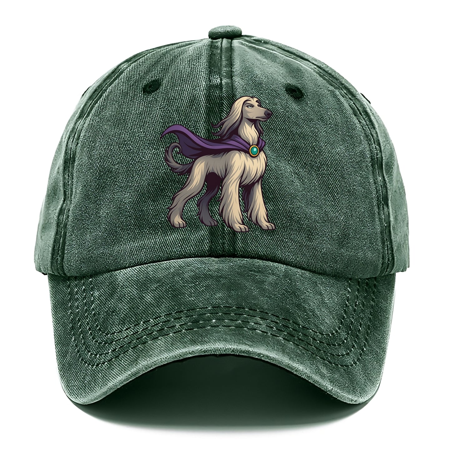 Afghan Hound Mystic Hero  - Classic Cap - Forest Mist(Green)