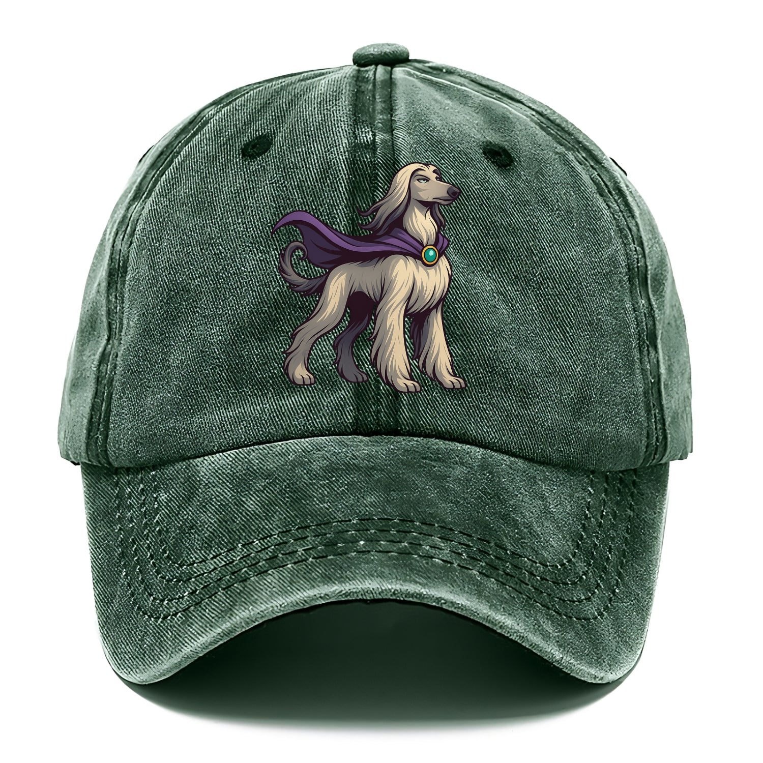 Afghan Hound Mystic Hero  - Classic Cap - Forest Mist(Green)