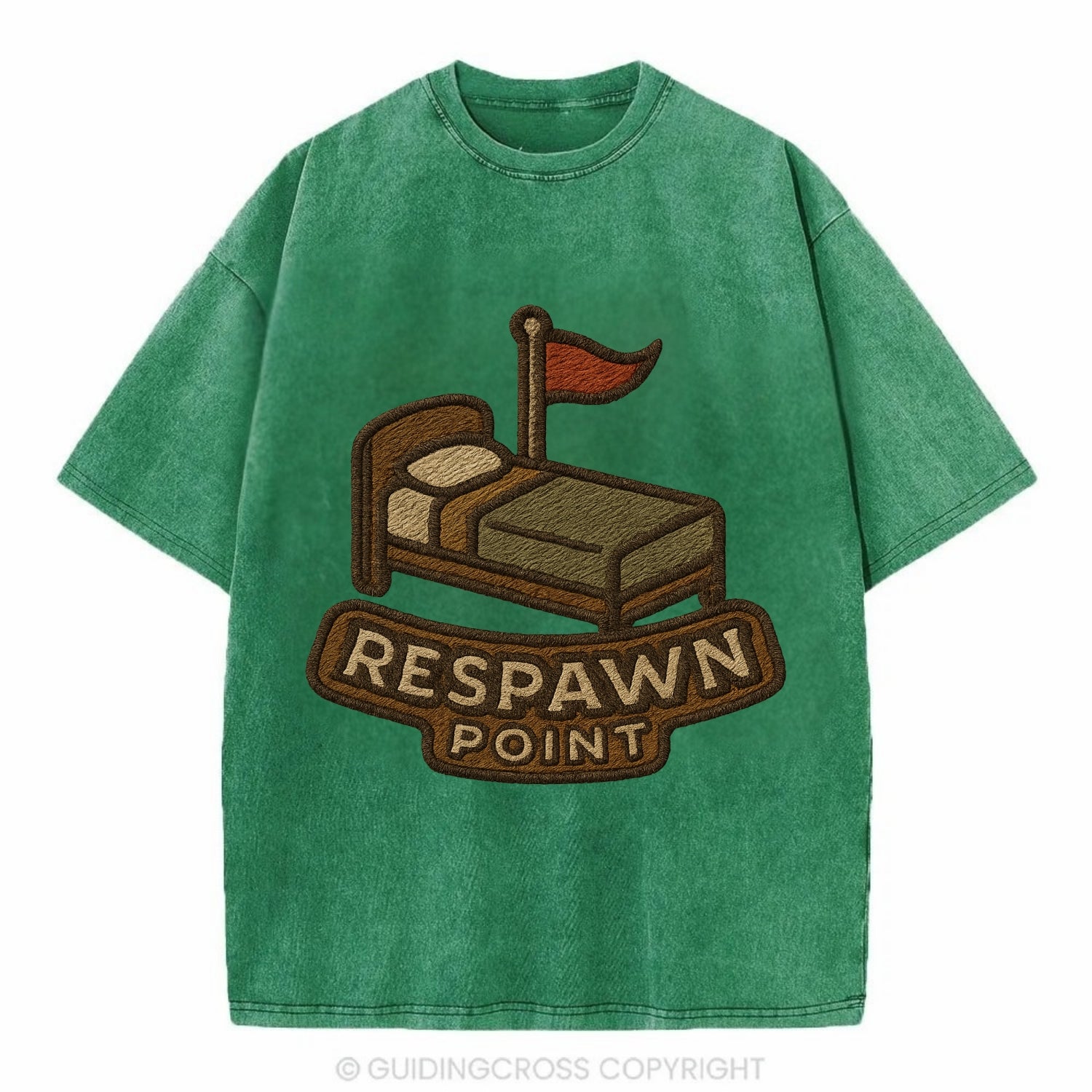 Respawn Point  - Vintage T-shirt - Forest Mist(Green)