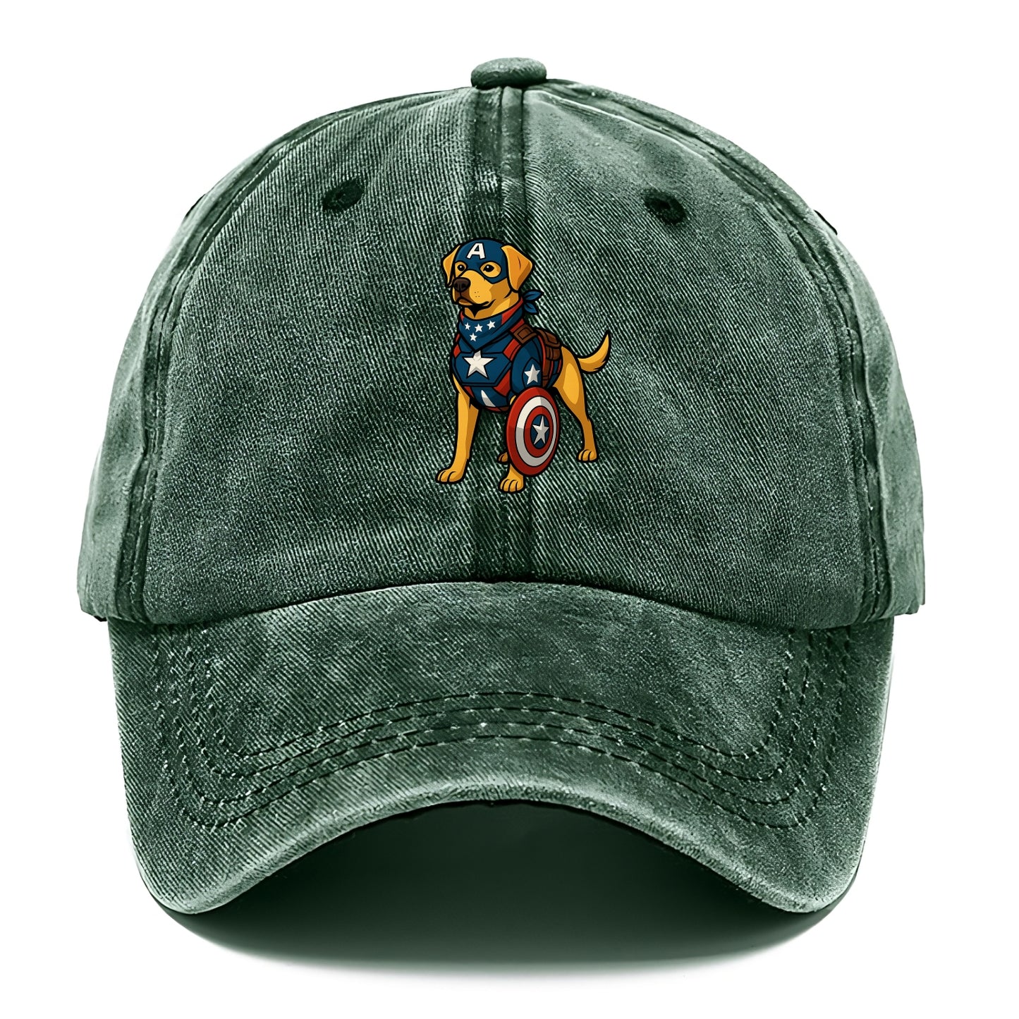 Labrador Captain America  - Classic Cap - Forest Mist(Green)
