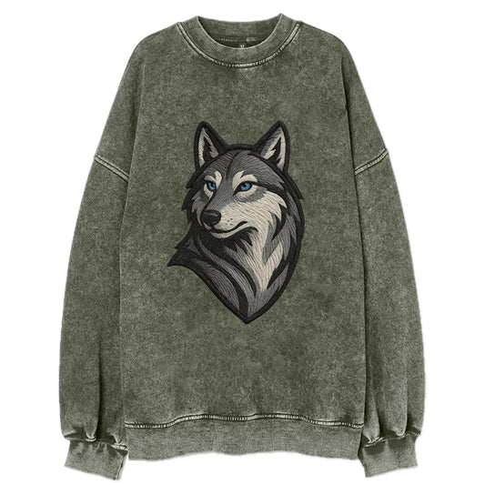 Trust Your Instincts  - Vintage Sweatshirt - Forest Mist(Green)