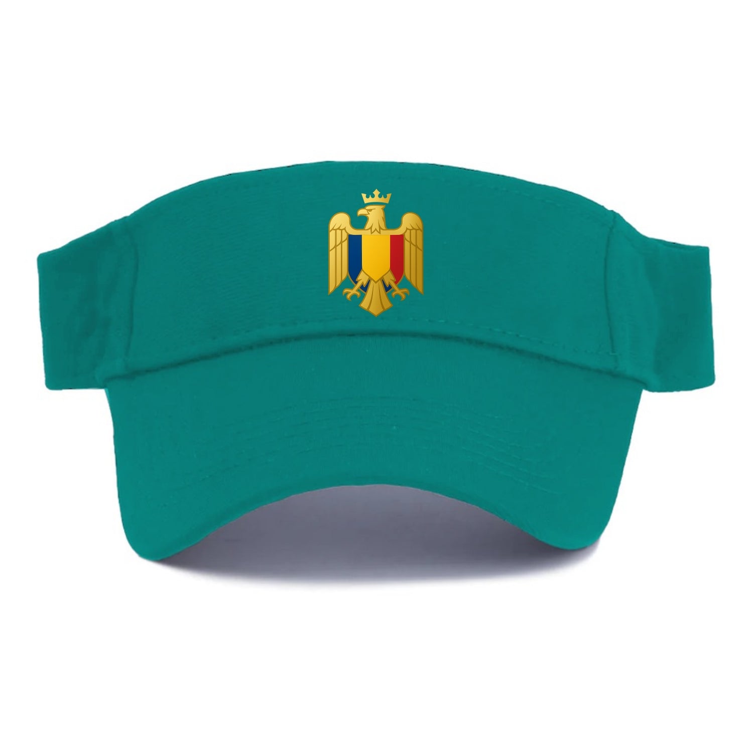 Romania Heritage Badge (heraldic Eagle With Romanian Royal Styling) Visor - Forest Mist(Green)