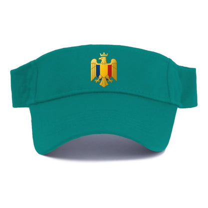 Romania Heritage Badge (heraldic Eagle With Romanian Royal Styling) Visor - Forest Mist(Green)