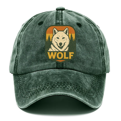 Arctic White Wolf  - Classic Cap - Forest Mist(Green)
