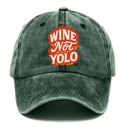 Wine Not - YOLO - Classic Cap - Forest Mist(Green)