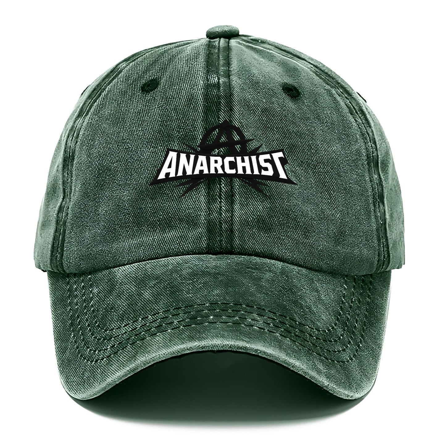 Bold typography design - "ANARCHIST" - no masters, self-governed - Classic Cap - Forest Mist(Green)
