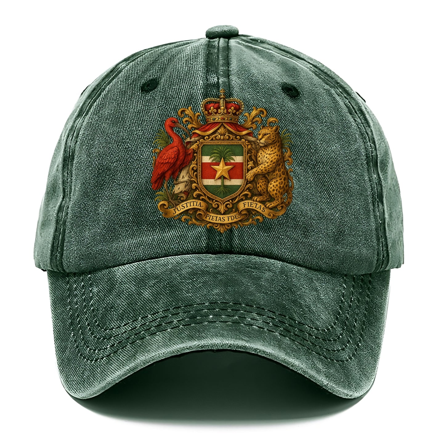 Suriname Star Emblem  - Classic Cap - Forest Mist(Green)