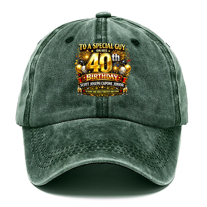 Special 40th Birthday - Classic Cap - Forest Mist(Green)