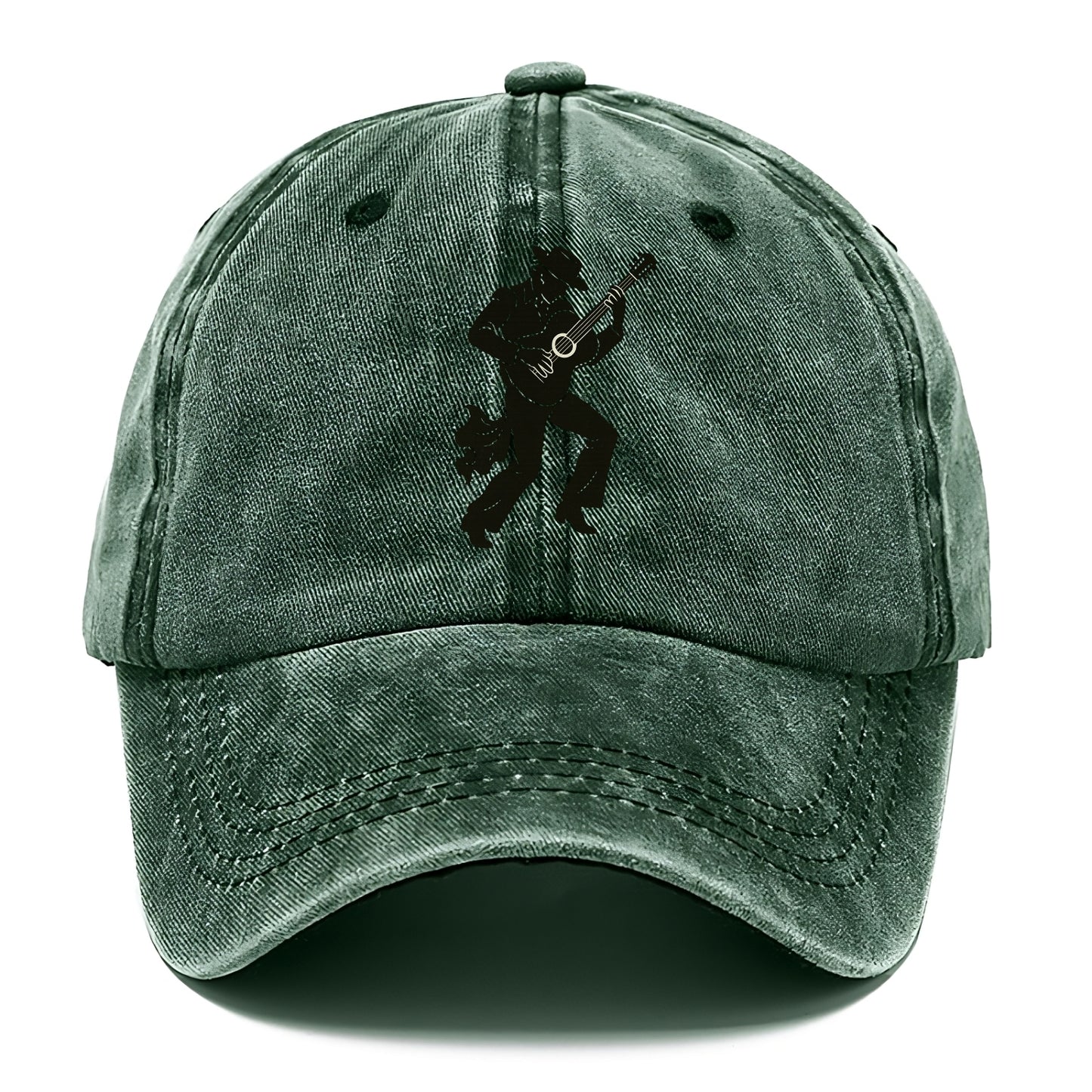Flamenco guitarist dramatic pose - Classic Cap - Forest Mist(Green)
