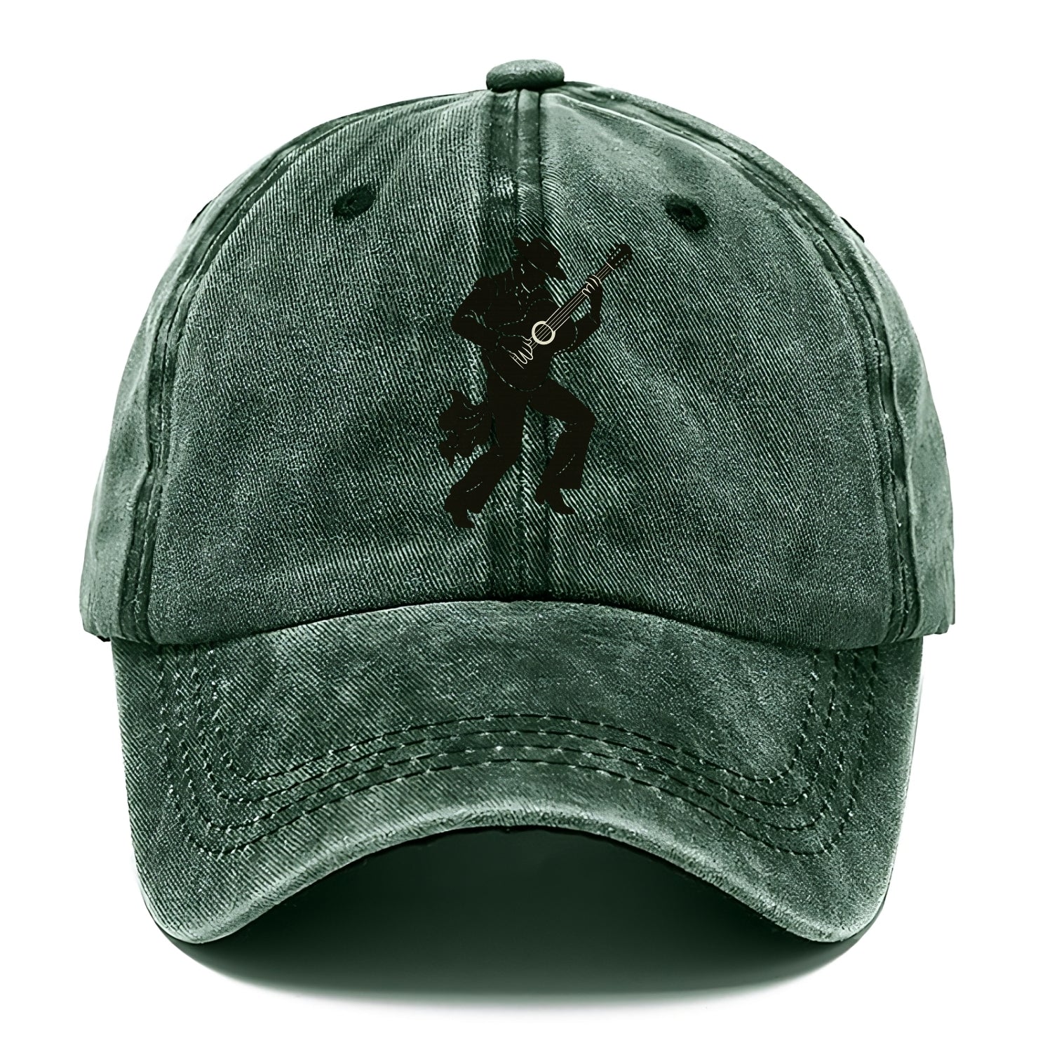 Flamenco guitarist dramatic pose - Classic Cap - Forest Mist(Green)