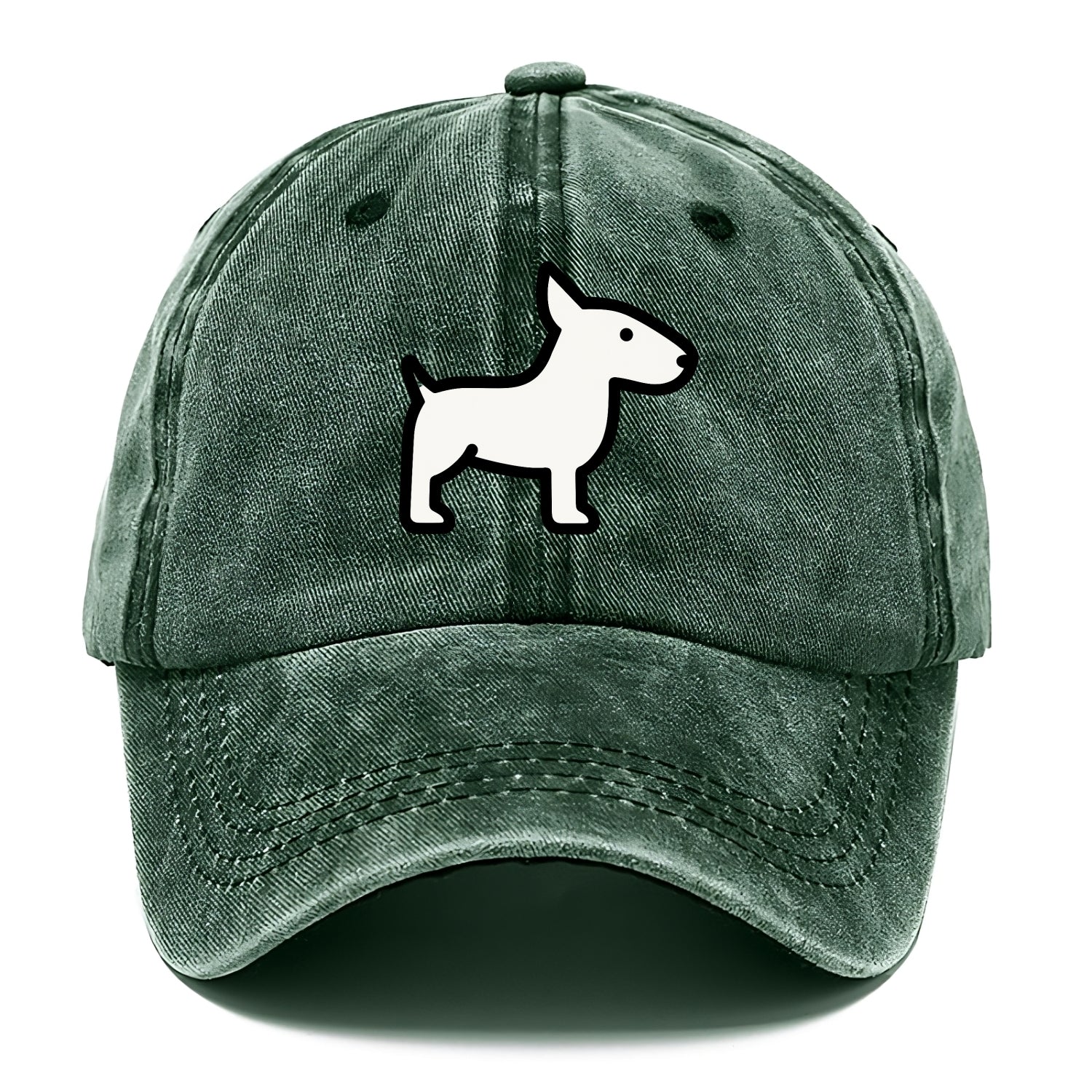 Bull Terrier - White egg-shaped head flat side profile - Classic Cap - Forest Mist(Green)