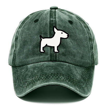 Bull Terrier - White egg-shaped head flat side profile - Classic Cap - Forest Mist(Green)